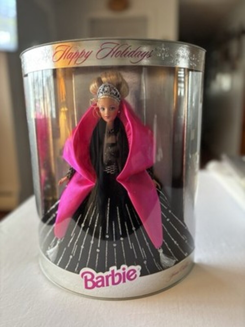 1998 Happy Holidays Barbie Doll Mattel 20200 Special Edition NRFB With Sleeve